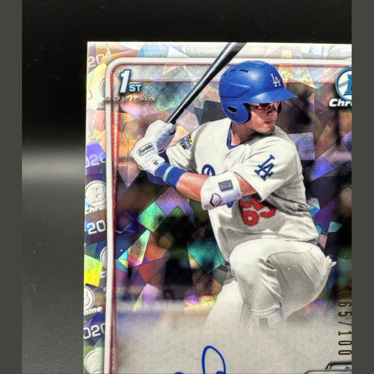 2020 Andy Pages 1st Bowman Chrome Cracked Ice RC Autograph 65/100 #CPA-AP