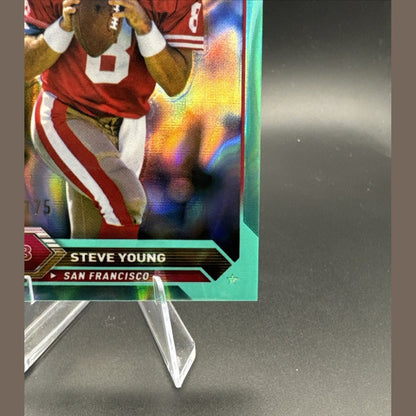 2024 Topps Chrome Composite #49 Steve Young Aqua Lava #/175