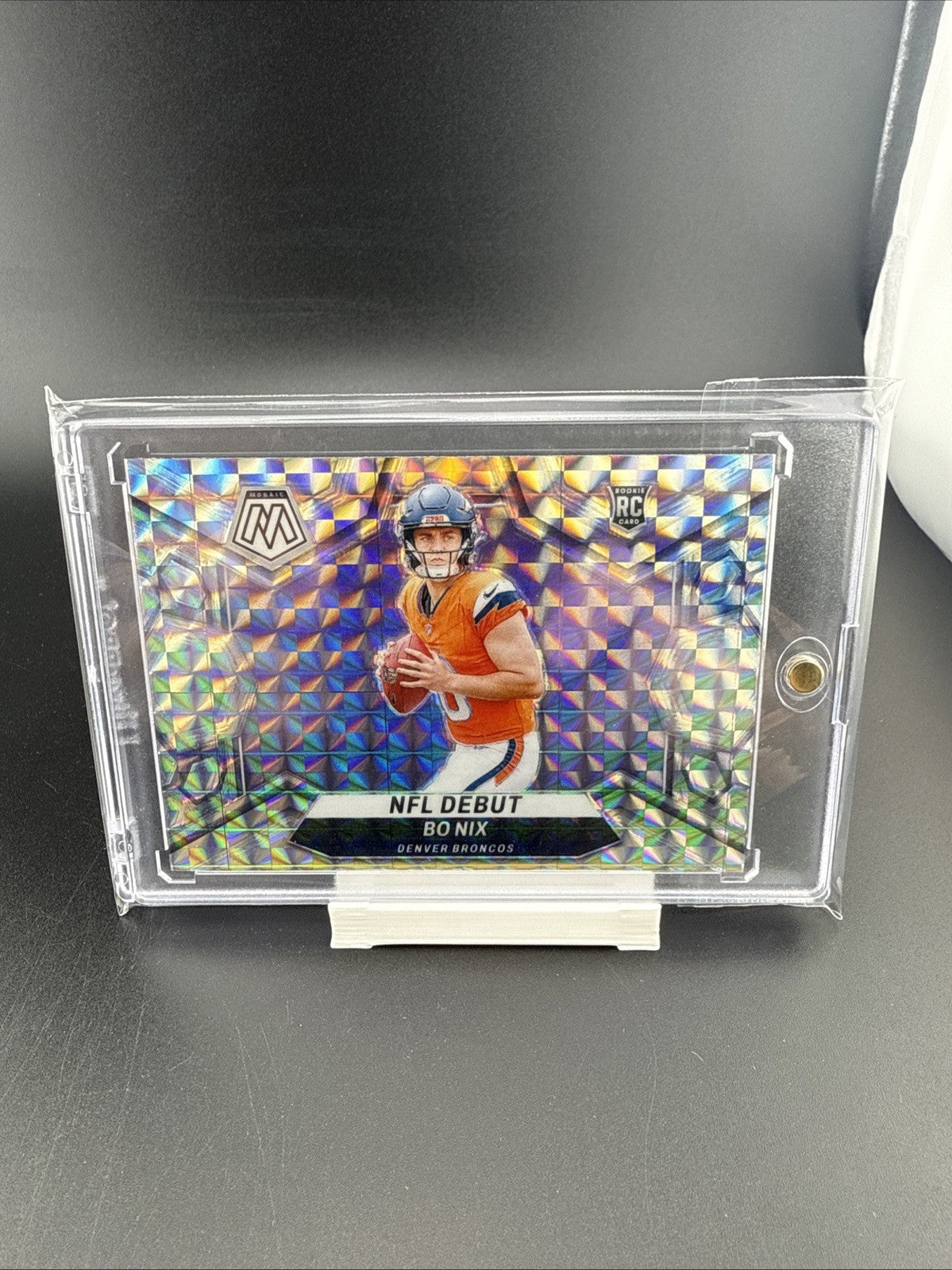 Panini 2024 Mosaic Bo Nix Rookie NFL Debut Mosaic Prizm #271 Broncos