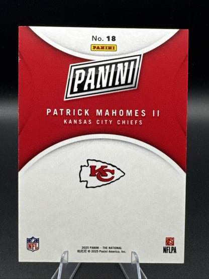 2025 The National Silver Pack Lightning Spokes #18 Patrick Mahomes 24/25 Chiefs