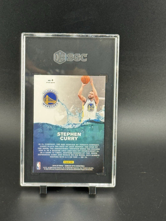 2019-20 Panini Donruss Optic Splash! Stephen Curry #4 Purple  SGC 10 Warriors