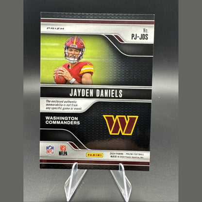 2024 Panini Prizm Jayden Daniels Rookie Premier Jerseys Silver Prizm RC #PJ-JDS