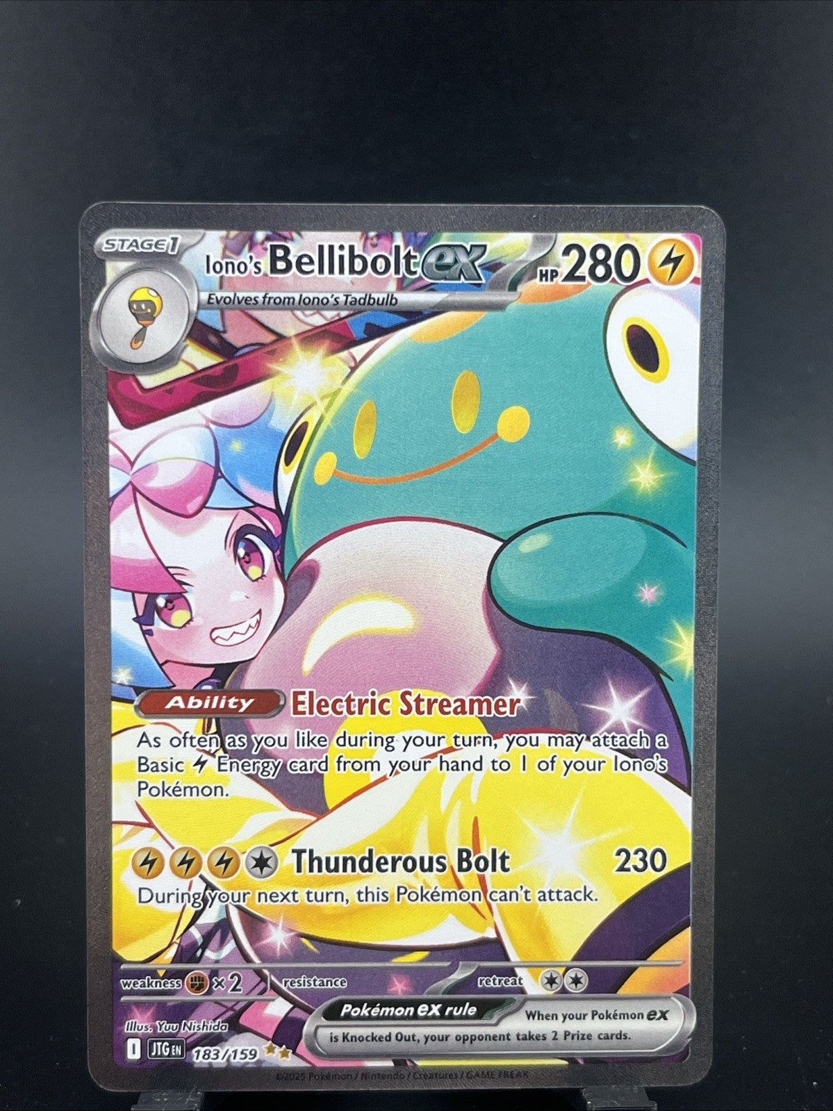 Iono's Bellibolt ex 183/159 Sv09: Journey Together Holo