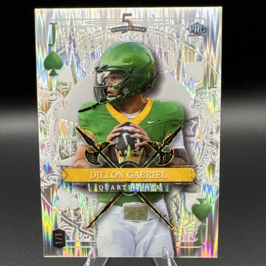 Wild Card 5 Card Draw Dillon Gabriel 1/1 PRC #SDJA-DGN