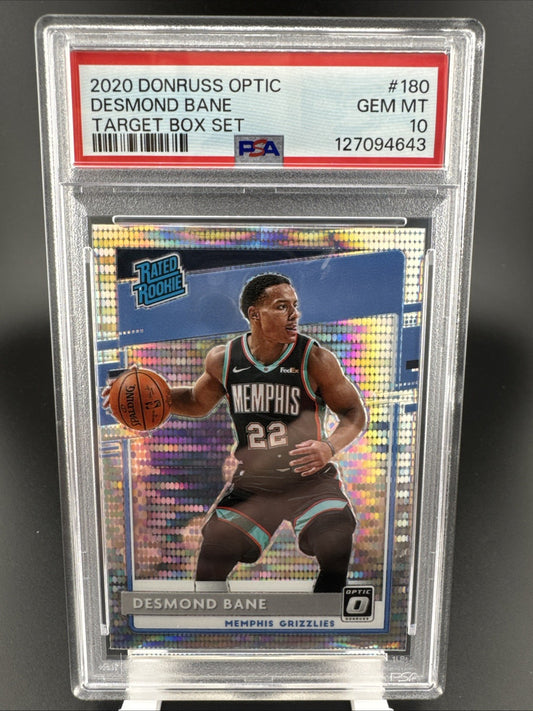 2020 Donruss Optic Desmond Bane Target Box Set #180 PSA 10