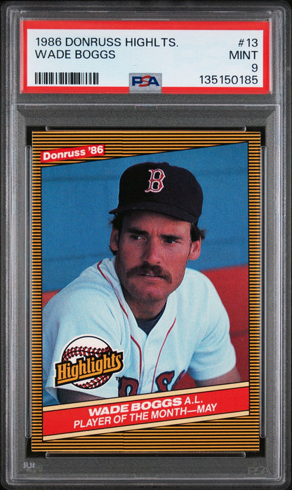 1986 Donruss Highlights - Wade Boggs #13