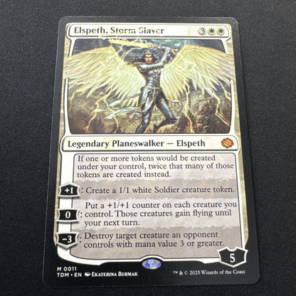 2025 Magic MTG Dragonstorm Elspeth Storm Slayer Rare #0011