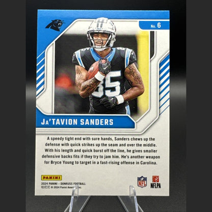 2024 Ja’Tavion Sanders Rookie Panini Donruss Elite Series Rookies #6 Panthers