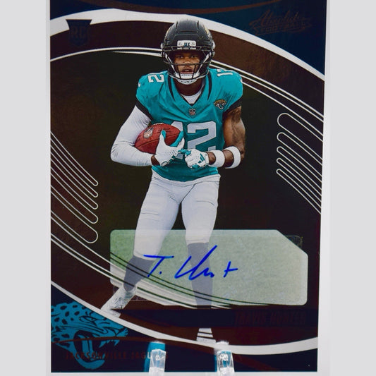 2025 Panini Absolute Signature Rookies Travis Hunter RC 186 Autograph SP Jaguars