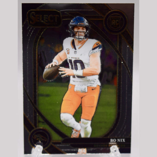 2024 Panini Select Club #221 Bo Nix Denver Broncos RC