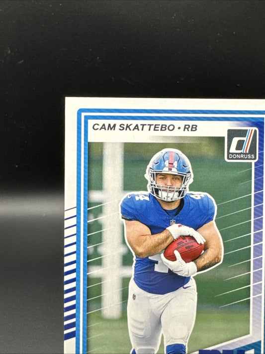 2025 Panini Donruss Rated Rookie Cam Skattebo #302 New York Giants RC