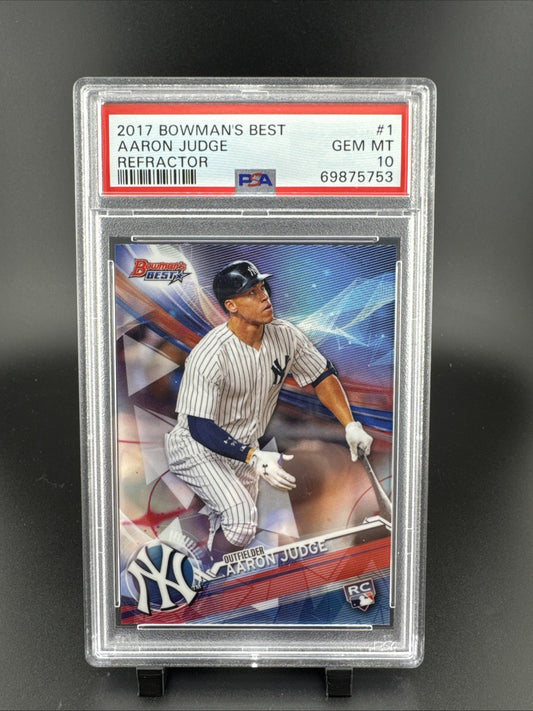 2017 Bowman's Best Aaron Judge Refractor Rookie PSA 10