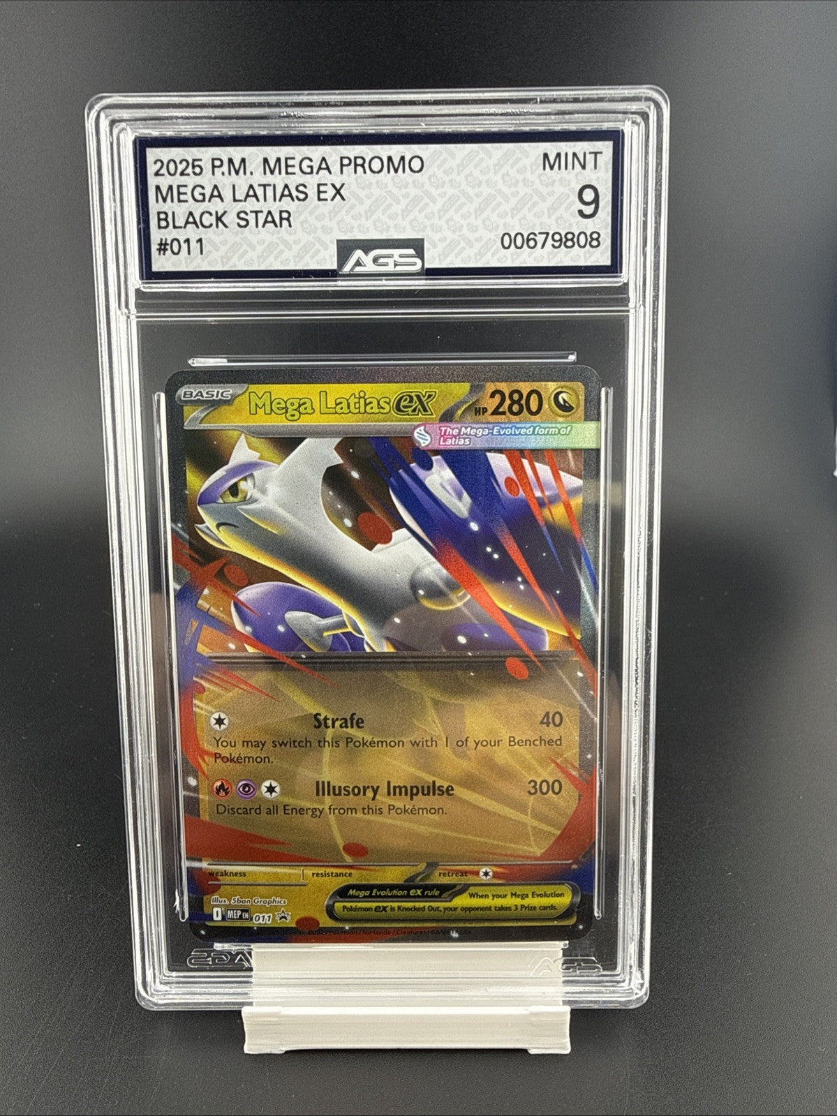 Pokémon Mega Latias EX Me: Mega Evolution Promo 011 Holo AGS 9