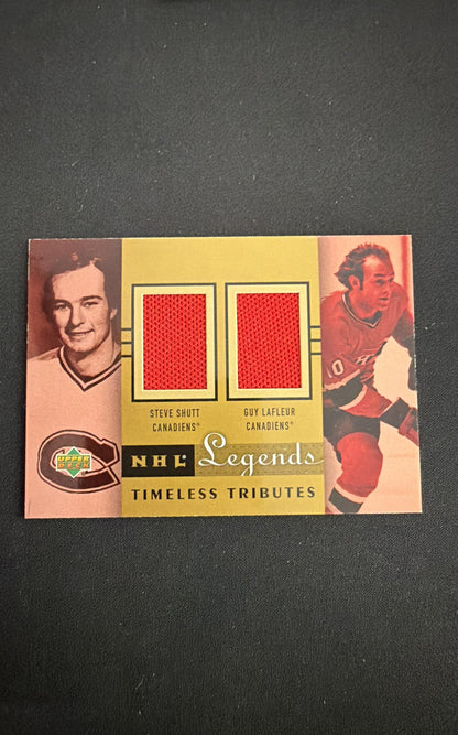 2001-02 Upper Deck Legends - Timeless Tributes Jerseys Guy Lafleur, Steve Shutt