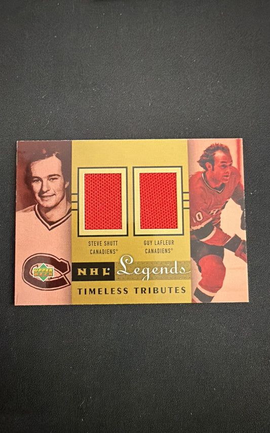 2001-02 Upper Deck Legends - Timeless Tributes Jerseys Guy Lafleur, Steve Shutt