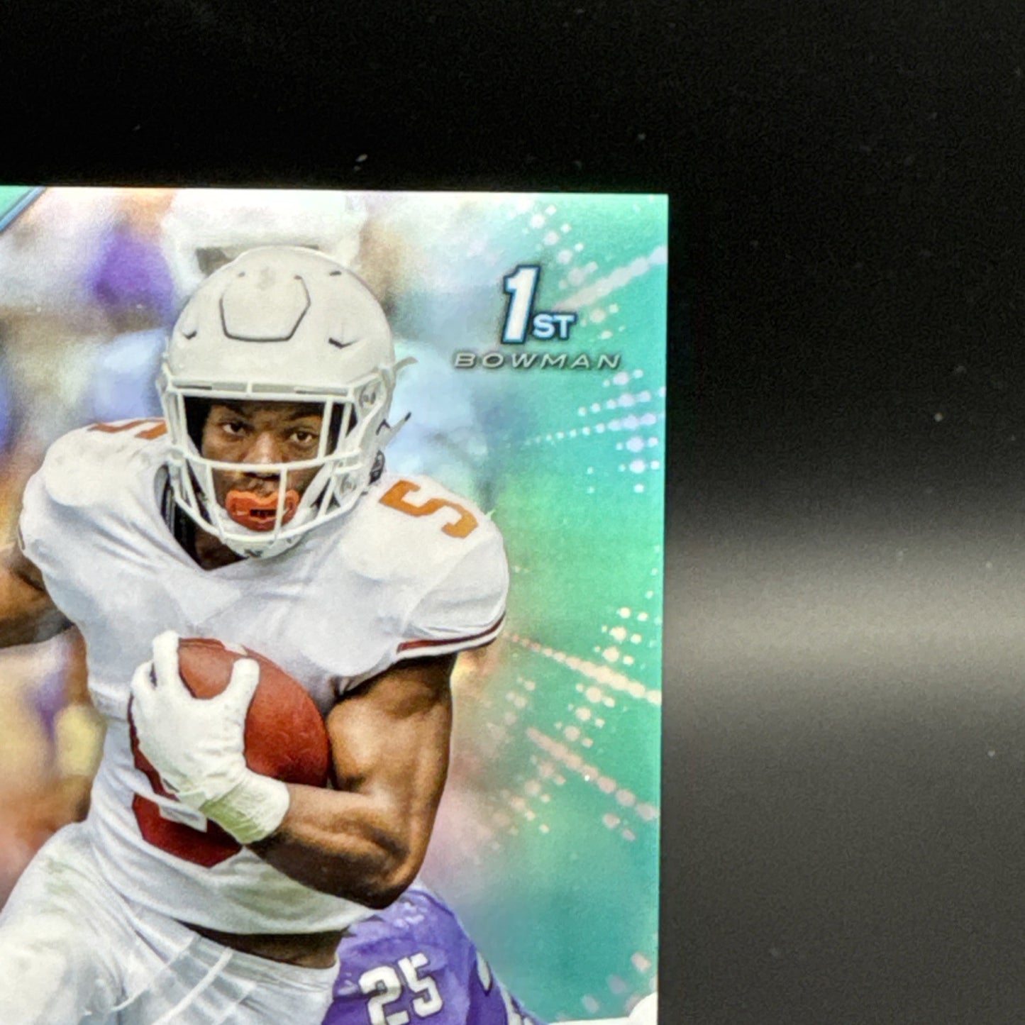 2022 Bijan Robinson 1st Bowman Teal Refractor 163/299 Texas Longhorns #31