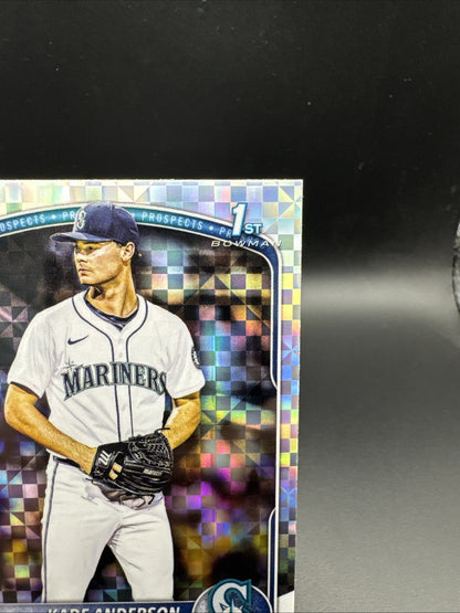 2025 Bowman Draft Chrome Kade Anderson X-Fractor #BDC-3 Seattle Mariners