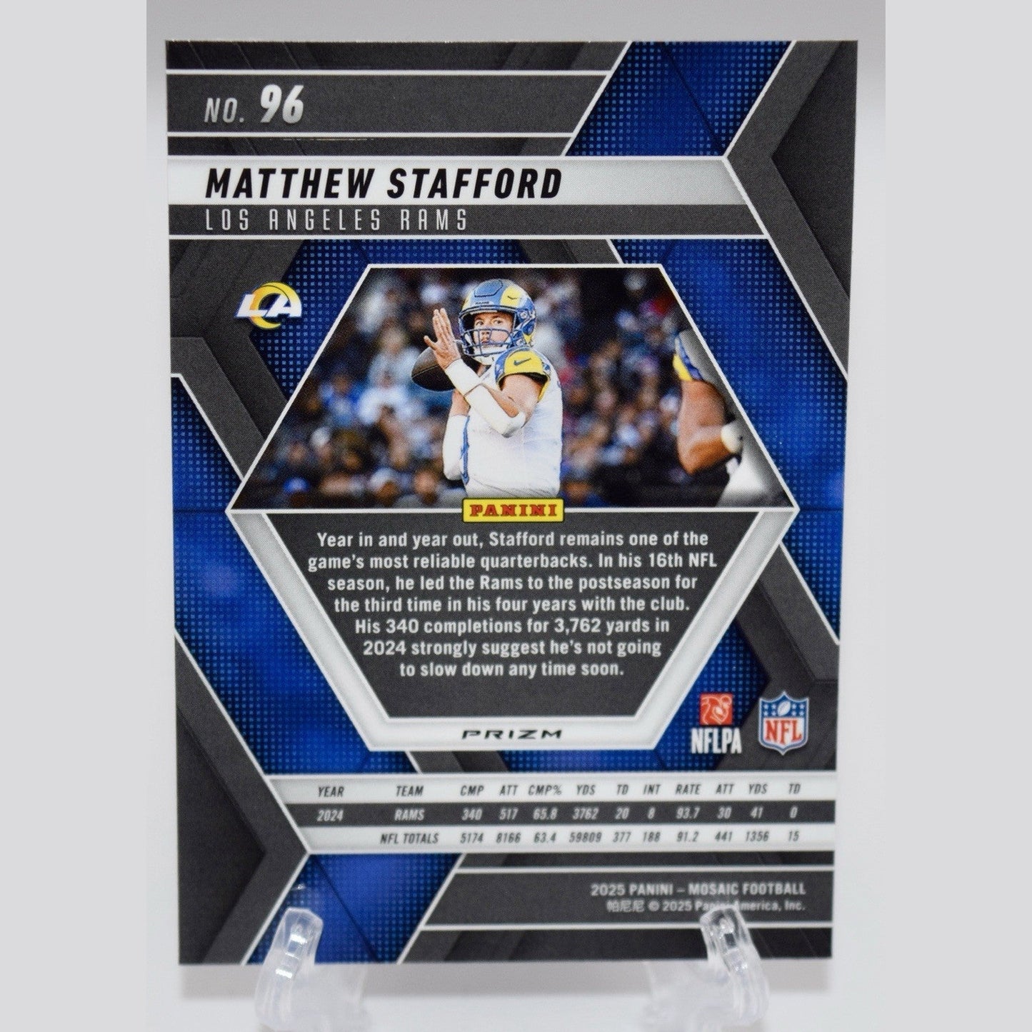 Matthew Stafford 2025 Panini Mosaic Los Angeles Rams #96