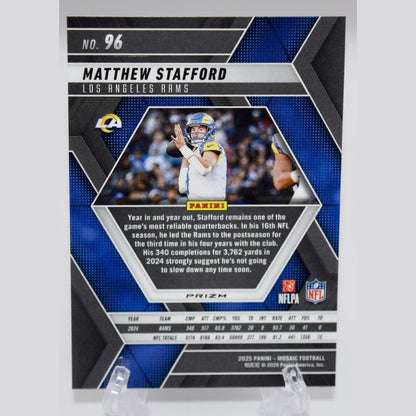 Matthew Stafford 2025 Panini Mosaic Los Angeles Rams #96
