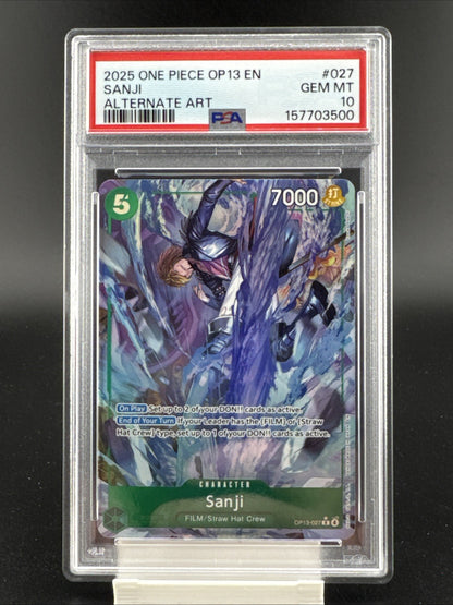 Sanji (Alternate Art) OP13-027 Carrying On His Will Foil