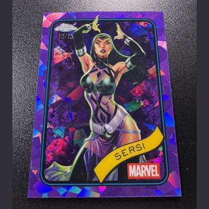 2025 Topps Marvel Comics Chrome Sapphire #77 Sersei PURPLE SAPPHIRE /15