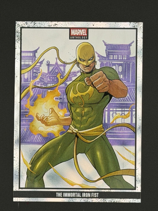 The Immortal Iron Fist 2025 Panini Marvel Anthology #64 Crossed Holo /200