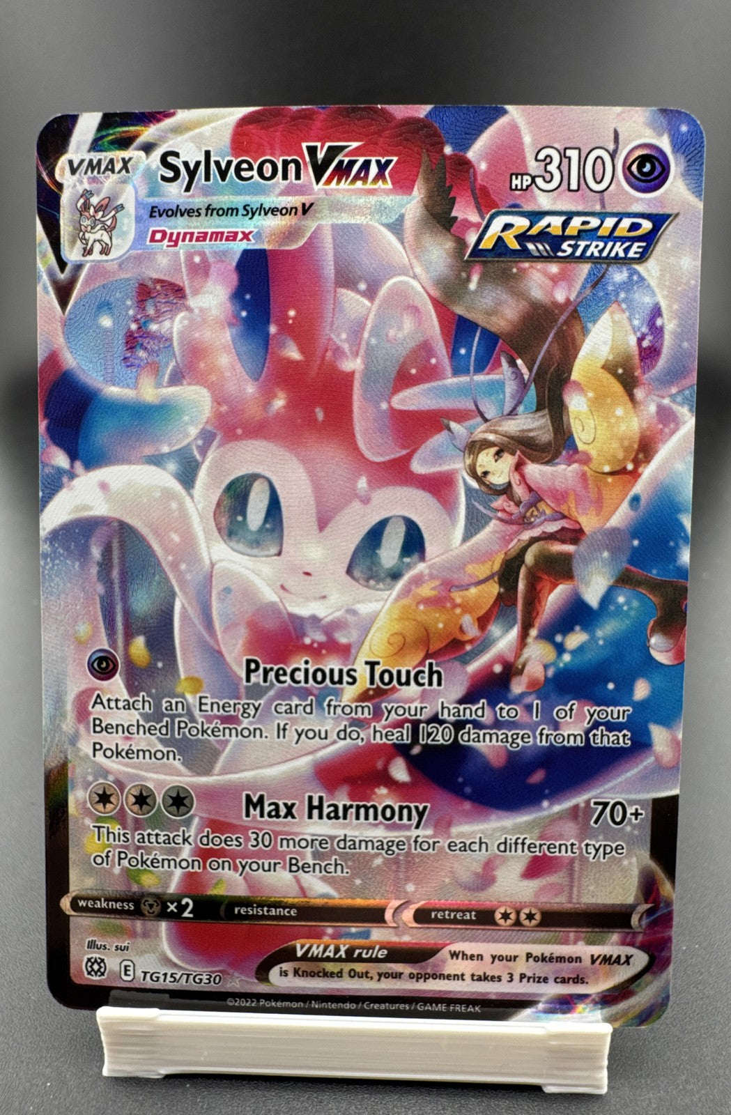 Sylveon VMAX TG15/TG30 Swsh09: Brilliant Stars Trainer Gallery Holo