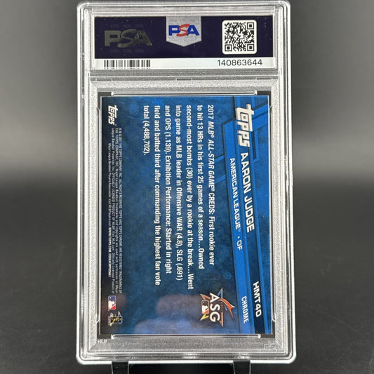 2017 Topps Chrome Update Aaron Judge #HMT40 (RC) PSA 10
