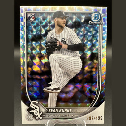2025 Bowman Chrome Sean Burke RC Refractor #73 397/499 White Sox