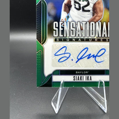 Siaki Ika -2025 Panini Prizm Draft Picks Sensational Signatures Green SS-SKI