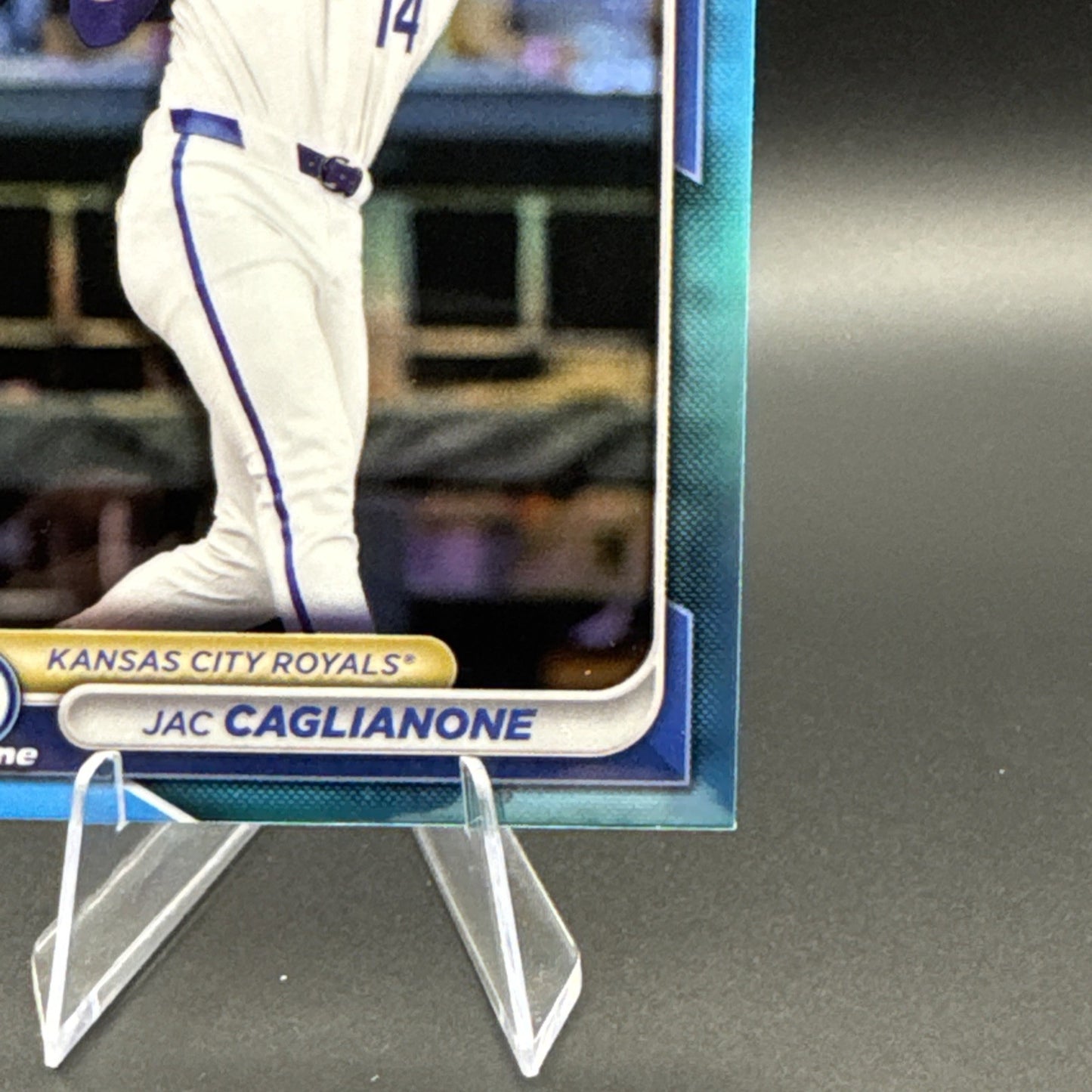 Jac Caglianone 2024 Bowman Draft Baseball 1st Chrome Sky Blue Refractor Royals