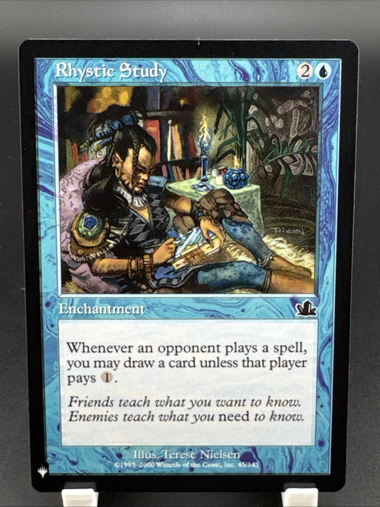 Magic the Gathering Rhystic Study Prophecy Card Regular 45/143