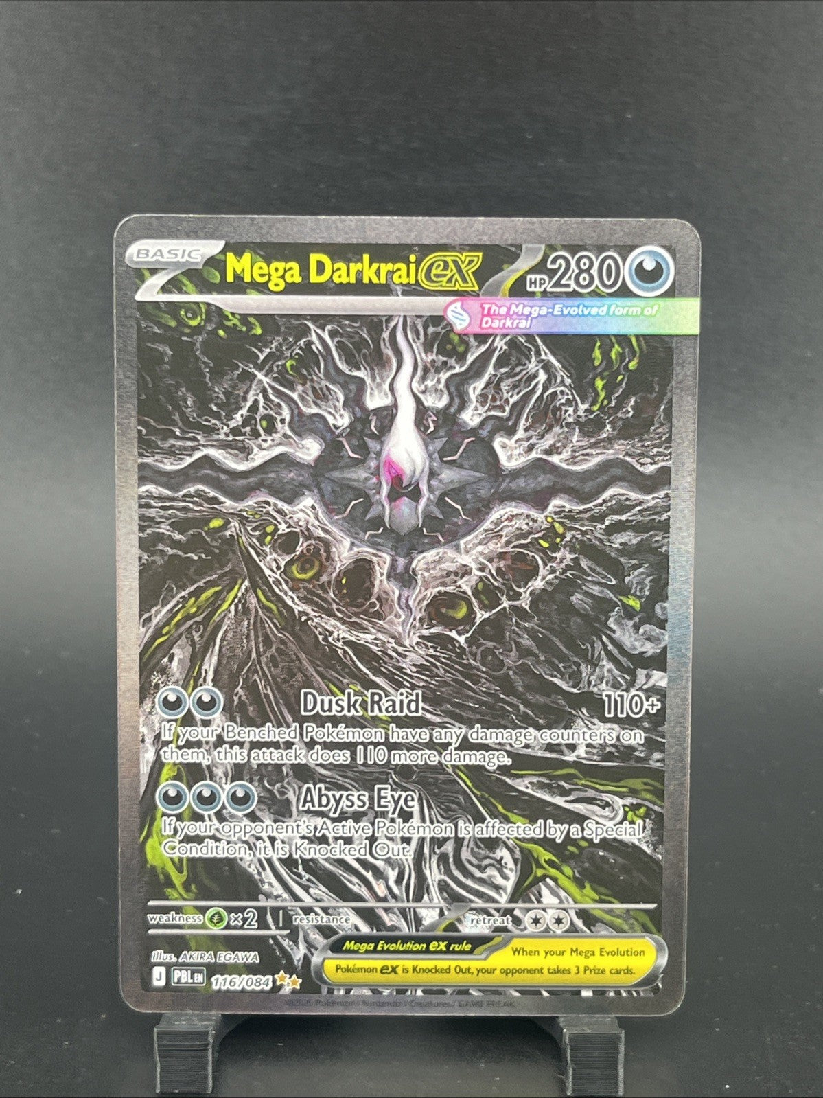 Mega Darkrai ex 116/084 Pitch Black Special Illustration Rare PokemonTCG English