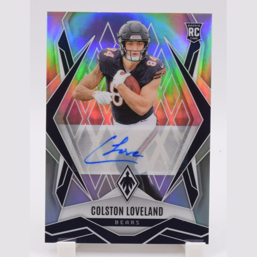Colston Loveland 2025 Panini Phoenix #179 Rookies Silver Auto Rookie RC /199