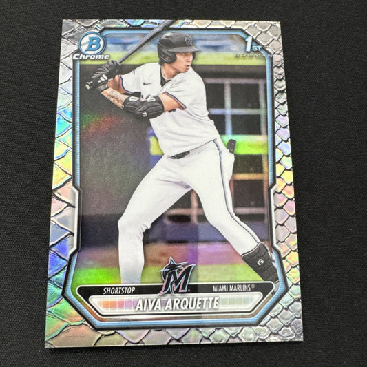 2026 Bowman Aiva Arquette 1st Bowman Chrome Reptilian