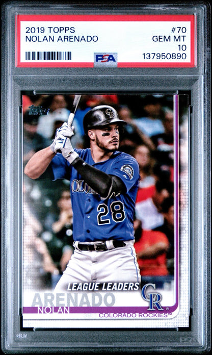 2019 Topps - League Leaders Nolan Arenado #70