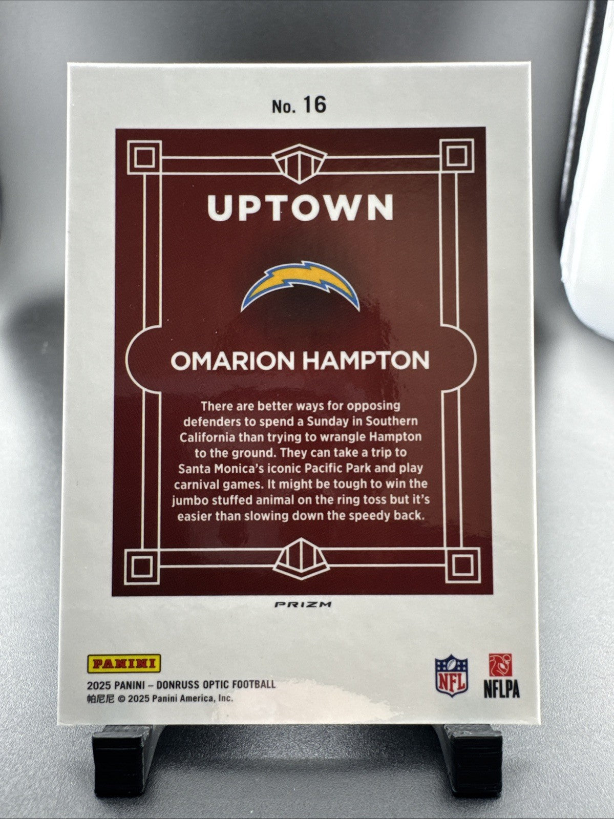2025 Panini Optic Donruss Omarion Hampton "UPTOWN" #16 Rookie Card