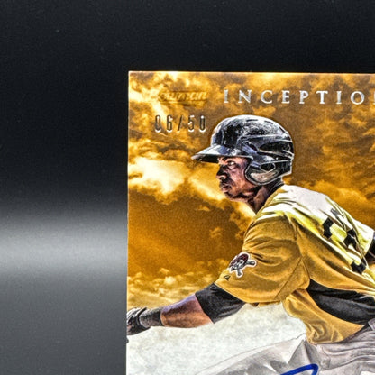 2013 Bowman Inception Prospect On Card Auto Orange 6/50 Gregory Polanco #PA-GP