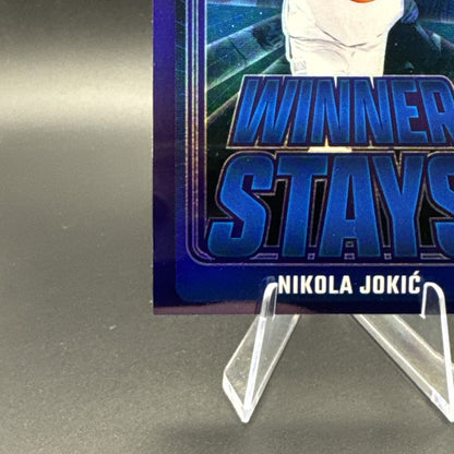Nikola Jokic Purple Prizm Winner Stays 2024-25 Panini Donruss Optic #6