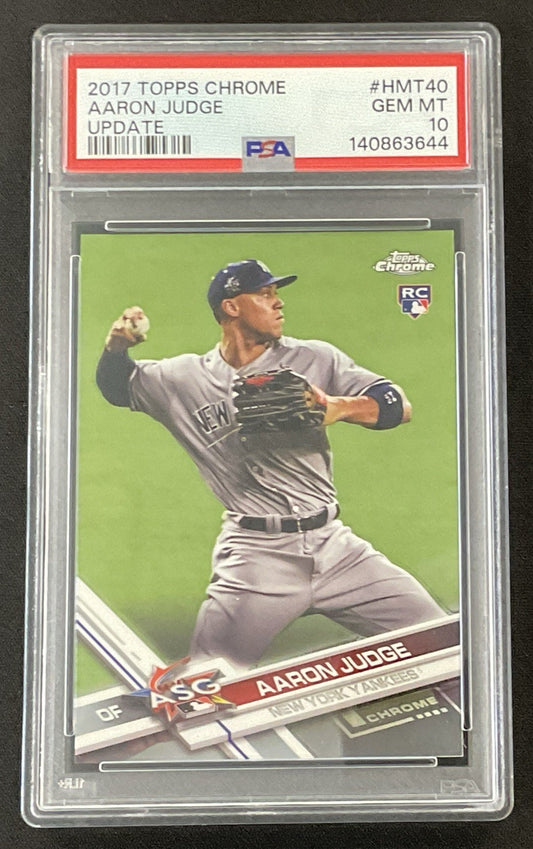 2017 Topps Chrome Update Aaron Judge #HMT40 (RC) PSA 10