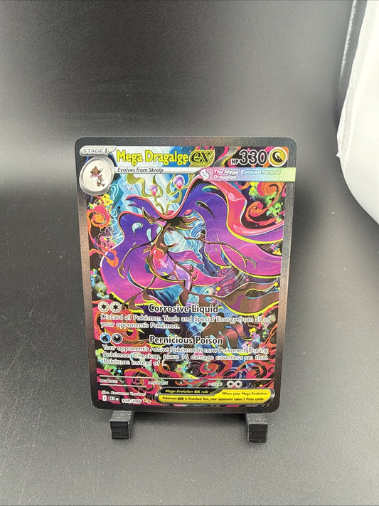 Mega Dragalge ex Special Illustration Rare 118/086 Pokémon ME Chaos Rising