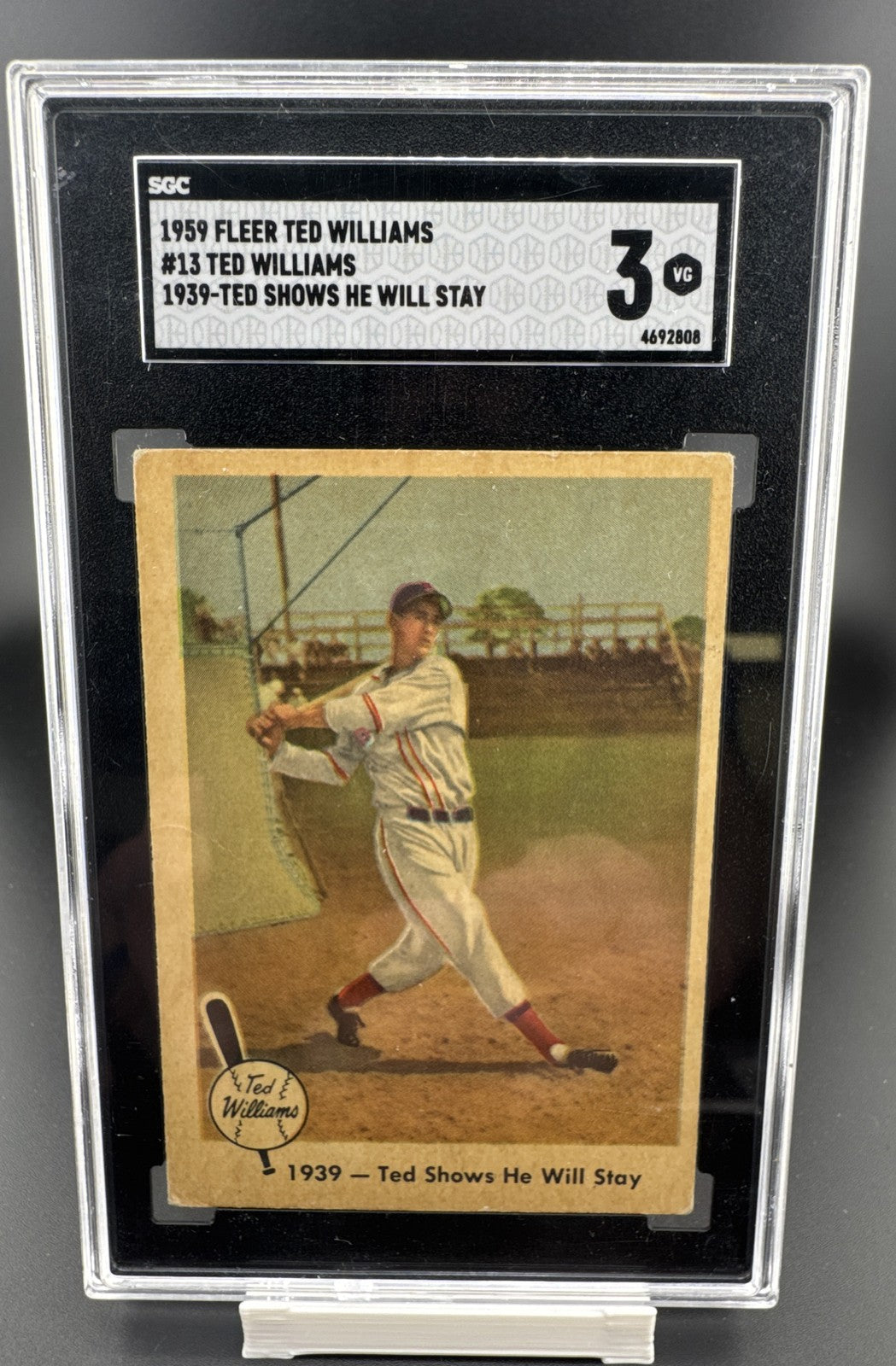 1959 Fleer Ted Williams - Ted Williams #13