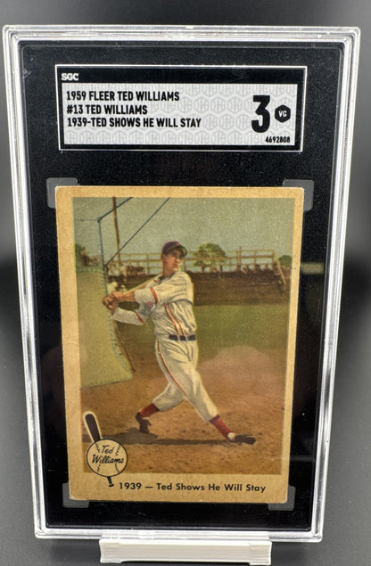 1959 Fleer Ted Williams - Ted Williams #13