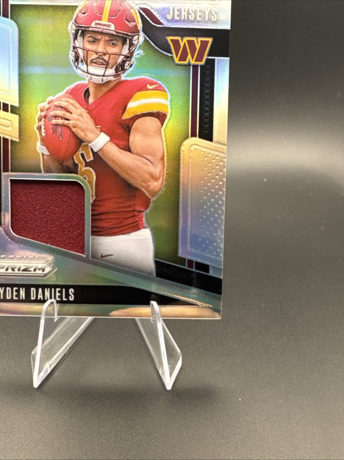 2024 Panini Prizm Jayden Daniels Rookie Premier Jerseys Silver Prizm RC #PJ-JDS