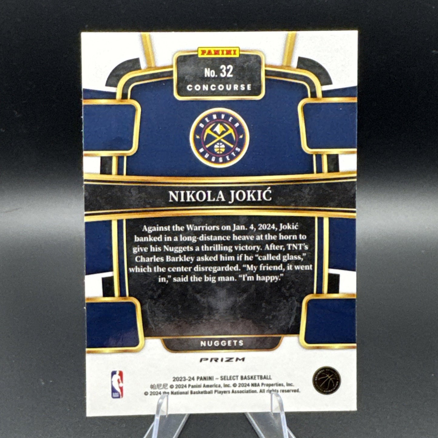 2023-24 Select Nikola Jokic Red Cracked Ice Prizm #32 Concourse