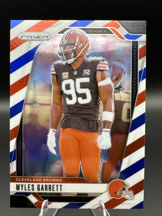 2024 Panini Prizm - Myles Garrett #69 Red White & Blue Prizm