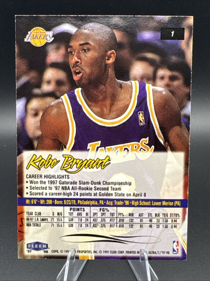 1997-98 Fleer Ultra #1 Kobe Bryant