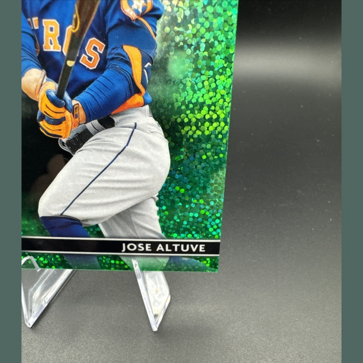 2021 Topps Finest Jose Altuve 116/125 Green Speckle Refractor #96 Astros