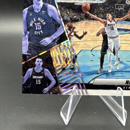 2021-22 Panini Mosaic Montage Nikola Jokic #16 White Prizm 12/25