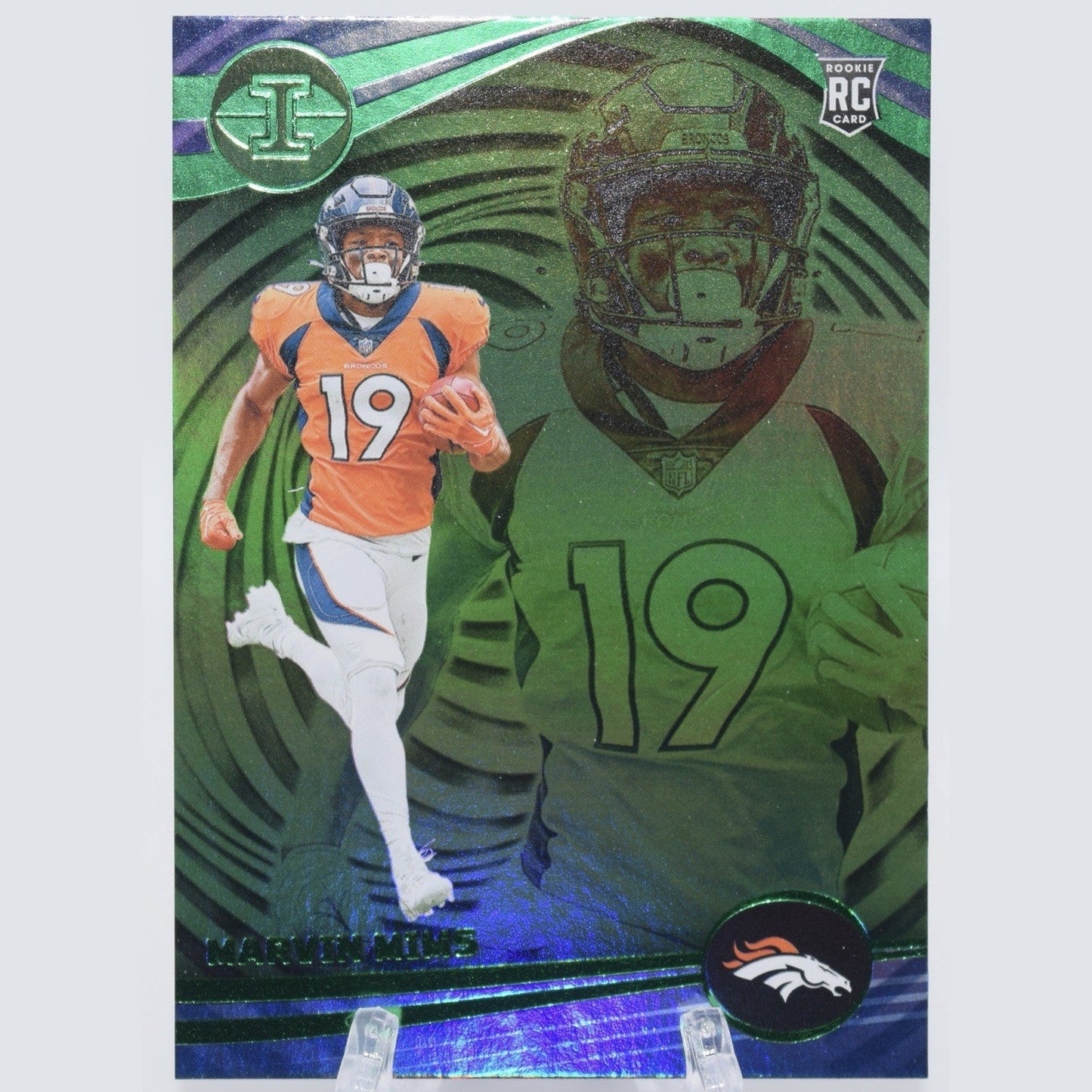 2023 Panini Illusions #34 Marvin Mims Emerald Trophy Collection